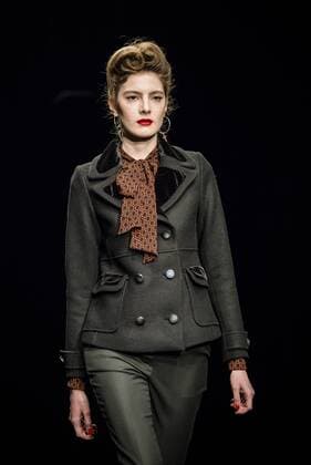 080 Barcelona Fashion Week - Miscellaneous Modenschau February 2, 2017 - Barcelona, Catalonia, Spain - A model walks the runway at the Wom & Now fashion show presenting the new Miscellaneous collection during 080 Barcelona Fashion Week Barcelona Spain - ZUMAo105 20170202_zap_o105_118 Copyright: xMatthiasxOesterlex