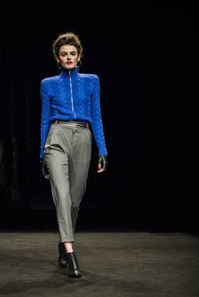 080 Barcelona Fashion Week - Miscellaneous Modenschau February 2, 2017 - Barcelona, Catalonia, Spain - A model walks the runway at the Wom & Now fashion show presenting the new Miscellaneous collection during 080 Barcelona Fashion Week Barcelona Spain - ZUMAo105 20170202_zap_o105_126 Copyright: xMatthiasxOesterlex