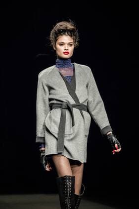 080 Barcelona Fashion Week - Miscellaneous Modenschau February 2, 2017 - Barcelona, Catalonia, Spain - A model walks the runway at the Wom & Now fashion show presenting the new Miscellaneous collection during 080 Barcelona Fashion Week Barcelona Spain - ZUMAo105 20170202_zap_o105_127 Copyright: xMatthiasxOesterlex