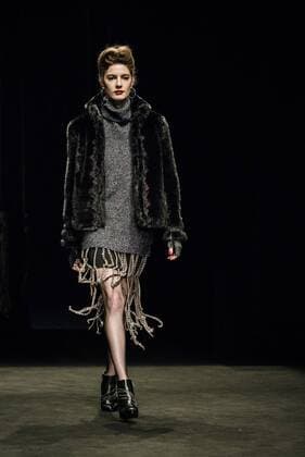 080 Barcelona Fashion Week - Miscellaneous Modenschau February 2, 2017 - Barcelona, Catalonia, Spain - A model walks the runway at the Wom & Now fashion show presenting the new Miscellaneous collection during 080 Barcelona Fashion Week Barcelona Spain - ZUMAo105 20170202_zap_o105_132 Copyright: xMatthiasxOesterlex