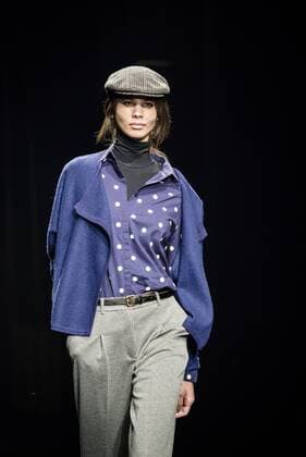 February 2, 2017 - Barcelona, Catalonia, Spain - A model walks the runway at the Yerse fashion show presenting the new togetherness collection during 080 Barcelona Fashion Week Barcelona Spain - ZUMAo105 20170202_zap_o105_155 Copyright: xMatthiasxOesterlex