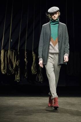 February 2, 2017 - Barcelona, Catalonia, Spain - A model walks the runway at the Yerse fashion show presenting the new togetherness collection during 080 Barcelona Fashion Week Barcelona Spain - ZUMAo105 20170202_zap_o105_165 Copyright: xMatthiasxOesterlex