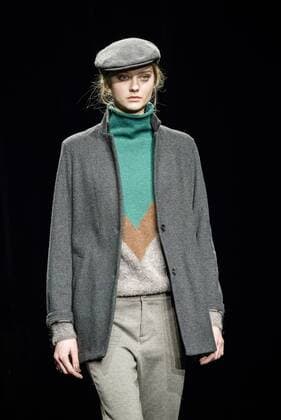 February 2, 2017 - Barcelona, Catalonia, Spain - A model walks the runway at the Yerse fashion show presenting the new togetherness collection during 080 Barcelona Fashion Week Barcelona Spain - ZUMAo105 20170202_zap_o105_166 Copyright: xMatthiasxOesterlex