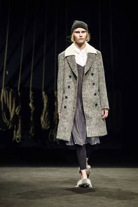 February 2, 2017 - Barcelona, Catalonia, Spain - A model walks the runway at the Yerse fashion show presenting the new togetherness collection during 080 Barcelona Fashion Week Barcelona Spain - ZUMAo105 20170202_zap_o105_169 Copyright: xMatthiasxOesterlex