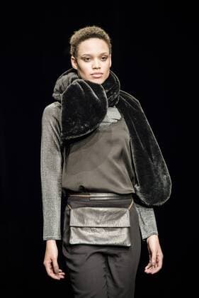 February 2, 2017 - Barcelona, Catalonia, Spain - A model walks the runway at the Yerse fashion show presenting the new togetherness collection during 080 Barcelona Fashion Week Barcelona Spain - ZUMAo105 20170202_zap_o105_172 Copyright: xMatthiasxOesterlex