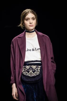 February 2, 2017 - Barcelona, Catalonia, Spain - A model walks the runway at the Yerse fashion show presenting the new togetherness collection during 080 Barcelona Fashion Week Barcelona Spain - ZUMAo105 20170202_zap_o105_173 Copyright: xMatthiasxOesterlex