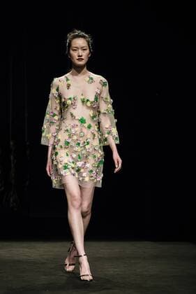 080 Barcelona Fashion Week - Justicia Ruano Modenschau February 2, 2017 - Barcelona, Catalonia, Spain - A model walks the runway at the Justicia Ruano fashion show presenting the new Hedonism collection during 080 Barcelona Fashion Week Barcelona Spain - ZUMAo105 20170202_zap_o105_233 Copyright: xMatthiasxOesterlex