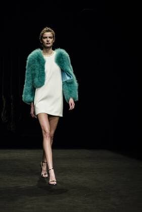 080 Barcelona Fashion Week - Justicia Ruano Modenschau February 2, 2017 - Barcelona, Catalonia, Spain - A model walks the runway at the Justicia Ruano fashion show presenting the new Hedonism collection during 080 Barcelona Fashion Week Barcelona Spain - ZUMAo105 20170202_zap_o105_235 Copyright: xMatthiasxOesterlex