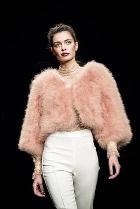 080 Barcelona Fashion Week - Justicia Ruano Modenschau February 2, 2017 - Barcelona, Catalonia, Spain - A model walks the runway at the Justicia Ruano fashion show presenting the new Hedonism collection during 080 Barcelona Fashion Week Barcelona Spain - ZUMAo105 20170202_zap_o105_238 Copyright: xMatthiasxOesterlex