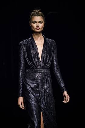 080 Barcelona Fashion Week - Justicia Ruano Modenschau February 2, 2017 - Barcelona, Catalonia, Spain - A model walks the runway at the Justicia Ruano fashion show presenting the new Hedonism collection during 080 Barcelona Fashion Week Barcelona Spain - ZUMAo105 20170202_zap_o105_267 Copyright: xMatthiasxOesterlex