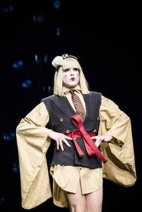February 2, 2017 - Barcelona, Catalonia, Spain - A model walks the runway at the Brain & Beast fashion show presenting the new Trilogy Vol. I Playback Winter 2017-18 collection during 080 Barcelona Fashion Week Barcelona Spain - ZUMAo105 20170202_zap_o105_297 Copyright: xMatthiasxOesterlex