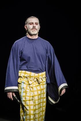 February 2, 2017 - Barcelona, Catalonia, Spain - A model walks the runway at the Brain & Beast fashion show presenting the new Trilogy Vol. I Playback Winter 2017-18 collection during 080 Barcelona Fashion Week Barcelona Spain - ZUMAo105 20170202_zap_o105_307 Copyright: xMatthiasxOesterlex