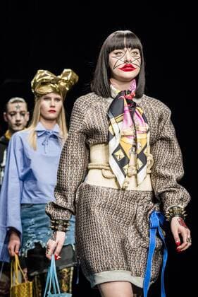 080 Barcelona Fashion Week - Brain & Beast Modenschau February 2, 2017 - Barcelona, Catalonia, Spain - A model walks the runway at the Brain & Beast fashion show presenting the new Trilogy Vol. I Playback Winter 2017-18 collection during 080 Barcelona Fashion Week Barcelona Spain - ZUMAo105 20170202_zap_o105_308 Copyright: xMatthiasxOesterlex