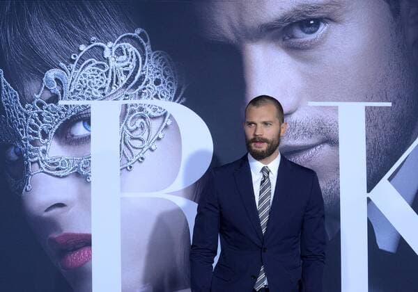 Cast member Jamie Dornan attends the Fifty Shades Darker premiere at the Ace Hotel Theatre in Los Angeles on February 2, 2017. Storyline: While Christian wrestles with his inner demons, Anastasia must confront the anger and envy of the women who came before her.  LAP2017020202 JIMxRUYMEN