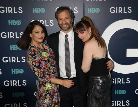 February 2, 2017 - New York, New York, U.S. - Producers JENNI KONNER, JUDD APATOW and LENA DUNHAM attend the New York premiere of the HBO show Girls 6th and final season held at Alice Tully Hall at Lincoln Center. New York U.S. - ZUMAk03_ 20170202_zaf_k03_157 Copyright: xNancyxKaszermanx