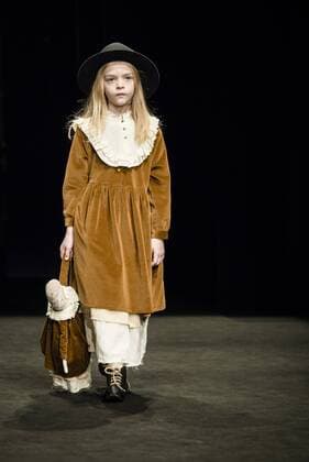 February 3, 2017 - Barcelona, Catalonia, Spain - A model walks the runway at the Little Creative Factory fashion show presenting the new La edad de los suenos... collection during 080 Barcelona Fashion Week Barcelona Spain - ZUMAo105 20170203_zap_o105_002 Copyright: xMatthiasxOesterlex