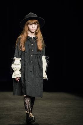 February 3, 2017 - Barcelona, Catalonia, Spain - A model walks the runway at the Little Creative Factory fashion show presenting the new La edad de los suenos... collection during 080 Barcelona Fashion Week Barcelona Spain - ZUMAo105 20170203_zap_o105_004 Copyright: xMatthiasxOesterlex