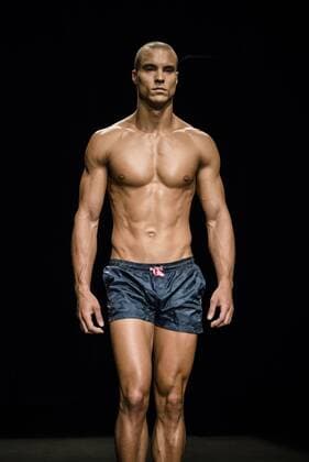 February 3, 2017 - Barcelona, Catalonia, Spain - A model walks the runway at the Es Collection fashion show presenting the new Shade collection during 080 Barcelona Fashion Week Barcelona Spain - ZUMAo105 20170203_zap_o105_035 Copyright: xMatthiasxOesterlex