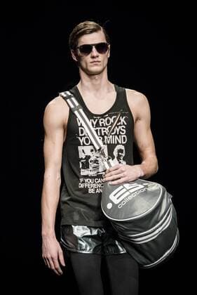 February 3, 2017 - Barcelona, Catalonia, Spain - A model walks the runway at the Es Collection fashion show presenting the new Shade collection during 080 Barcelona Fashion Week Barcelona Spain - ZUMAo105 20170203_zap_o105_053 Copyright: xMatthiasxOesterlex