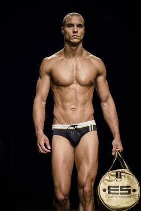 February 3, 2017 - Barcelona, Catalonia, Spain - A model walks the runway at the Es Collection fashion show presenting the new Shade collection during 080 Barcelona Fashion Week Barcelona Spain - ZUMAo105 20170203_zap_o105_057 Copyright: xMatthiasxOesterlex