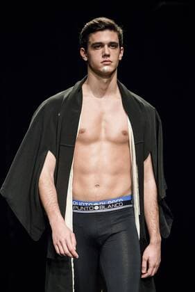 February 3, 2017 - Barcelona, Catalonia, Spain - A model walks the runway at the Punto Blanco fashion show presenting the new Harmony collection during 080 Barcelona Fashion Week Barcelona Spain - ZUMAo105 20170203_zap_o105_094 Copyright: xMatthiasxOesterlex