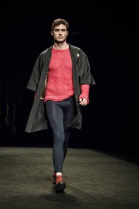 February 3, 2017 - Barcelona, Catalonia, Spain - A model walks the runway at the Punto Blanco fashion show presenting the new Harmony collection during 080 Barcelona Fashion Week Barcelona Spain - ZUMAo105 20170203_zap_o105_103 Copyright: xMatthiasxOesterlex