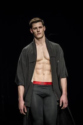 February 3, 2017 - Barcelona, Catalonia, Spain - A model walks the runway at the Punto Blanco fashion show presenting the new Harmony collection during 080 Barcelona Fashion Week Barcelona Spain - ZUMAo105 20170203_zap_o105_107 Copyright: xMatthiasxOesterlex