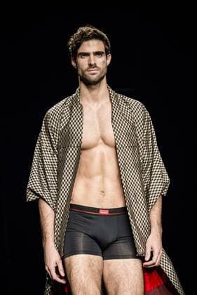 February 3, 2017 - Barcelona, Catalonia, Spain - A model walks the runway at the Punto Blanco fashion show presenting the new Harmony collection during 080 Barcelona Fashion Week Barcelona Spain - ZUMAo105 20170203_zap_o105_111 Copyright: xMatthiasxOesterlex