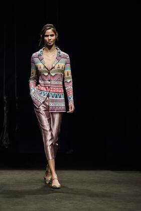 080 Barcelona Fashion Week - Bohemian Rhapsody Modenschau February 3, 2017 - Barcelona, Catalonia, Spain - A model walks the runway at the Aldomartins fashion show presenting the new Bohemian Rhapsody collection during 080 Barcelona Fashion Week Barcelona Spain - ZUMAo105 20170203_zap_o105_116 Copyright: xMatthiasxOesterlex