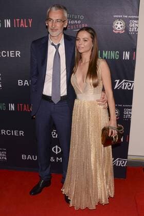 Igor Lopatonok and Lotus Beck attneds the LA Premiere of Ukraine On Fire where Oliver Stone Receives Baume and Mercer Special Award at the Italian Institute of Coulture on Friday February 3, 2017. 2017 - USA - Oliver Stone Receives Baume and Mercer Special Award.  Copyright: xBillyxBennightx