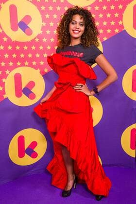 television presenter Tatyana Beloy pictured during the Gala van de Gouden K s award show, organized by Flemish children s television channel Ketnet, Saturday 04 February 2017 in Brussels.  JAMESxARTHURxGEKIERE 05040031