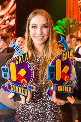 actress Tinne Oltmans of Ghost Rockers pictured during the Gala van de Gouden K s award show, organized by Flemish children s television channel Ketnet, Saturday 04 February 2017 in Brussels.  JAMESxARTHURxGEKIERE 05040244