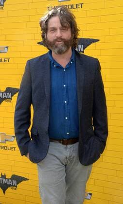 Cast member Zach Galifinakis, the voice of the Joker attends the premiere of the animated fantasy The LEGO Batman Movie at the Regency Village Theatre in the Westwood section of Los Angeles on February 4, 2017. Storyline: Bruce Wayne must not only deal with the criminals of Gotham City, but also the responsibility of raising a boy he adopted.  LAP2017020481 JIMxRUYMEN