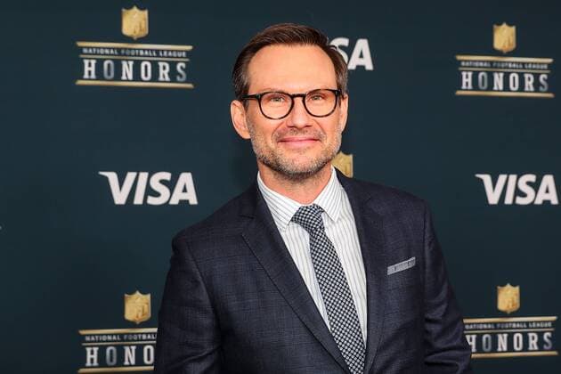 HOUSTON, TX - FEBRUARY 04: Actor Christian Slater on the Red Carpet at the 2017 NFL Honors on February 04, 2017, at the Wortham Theater Center in Houston, Texas. (Photo by Rich Graessle Icon Sportswire) EDITORIAL USE ONLY 276516