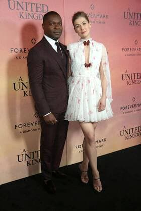 February 6, 2017 - New York, New York, U.S. - DAVID OYELOWO, ROSAMUND PIKE attend the World Premier of Fox Searchlight s A United Kingdom .The Paris Theater, NYC.February 6, 2017.Photos by , Photos Inc.2017 New York U.S. - ZUMAms4_ 20170206_zaf_ms4_006 Copyright: xSoniaxMoskowitzx