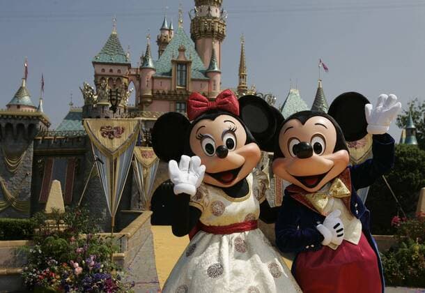 Jul 17, 2005; Anaheim, CA, USA; Mickey and Minnie Mouse. Disneyland honors its actual golden anniversary..  - ZUMAjpg 20050717_dis_c68_006 Copyright: xRingoxChiux