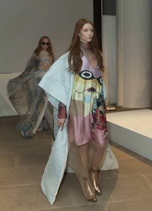 USA: New York Fashion Week Fall 2017 Epson Models walk for Epson Digital Couture project presentation during 2017 fall New York Fashion week at IAC building  LevxRadin