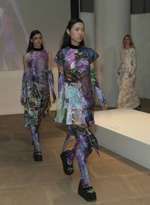 USA: New York Fashion Week Fall 2017 Epson Models walk for Epson Digital Couture project presentation during 2017 fall New York Fashion week at IAC building  LevxRadin