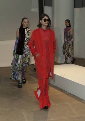 USA: New York Fashion Week Fall 2017 Epson Models walk for Epson Digital Couture project presentation during 2017 fall New York Fashion week at IAC building  LevxRadin