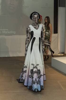 USA: New York Fashion Week Fall 2017 Epson Models walk for Epson Digital Couture project presentation during 2017 fall New York Fashion week at IAC building  LevxRadin
