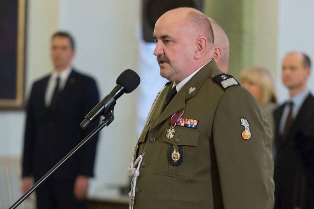 February 8, 2017 - Warsaw, Poland - General Jaroslaw Mika, new General Commander of the Armed Forces of the Republic of Poland. Warsaw, Poland on 8 February 2017 Warsaw Poland  - ZUMAn230 20170208_zaa_n230_373 Copyright: xMateuszxWlodarczykx