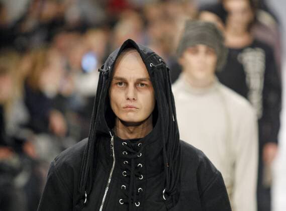 February 8, 2017 - Kiev, Ukraine - A model presents a creation by Ukrainian brand Komashnya during the Ukrainian Fashion Week FW 2017 18, at Mystetskyi Arsenal in Kiev, Ukraine, 08 February 2017. The event presents Autumn-Winter 2017 18 collections by Ukrainian and International designers, from 4 to 8 February Kiev Ukraine  - ZUMAn230 20170208_zaa_n230_459 Copyright: xStrx