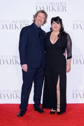 . 09 02 2017. London, United Kingdom. E L James arrives at the Fifty Shades Darker - UK film premiere. Odeon, Leicester Square.  xChrisxJosephx xi-Imagesx IIM-14351-0025