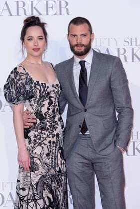 . 09 02 2017. London, United Kingdom. Dakota Johnson and Jamie Dornan arrive at the Fifty Shades Darker - UK film premiere. Odeon, Leicester Square.  xChrisxJosephx xi-Imagesx IIM-14351-0052
