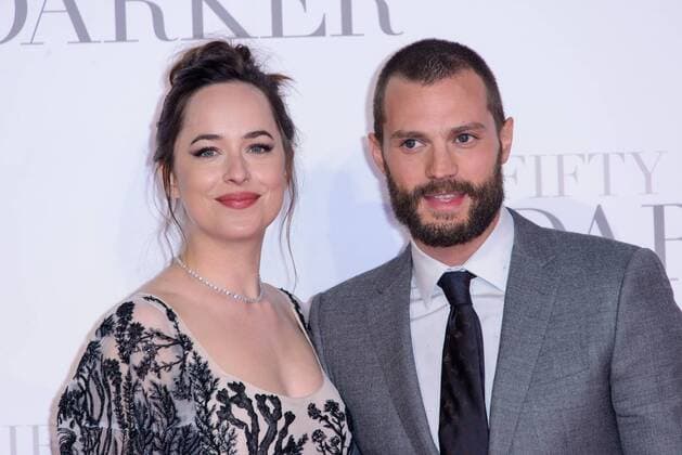 . 09 02 2017. London, United Kingdom. Dakota Johnson and Jamie Dornan arrive at the Fifty Shades Darker - UK film premiere. Odeon, Leicester Square.  xChrisxJosephx xi-Imagesx IIM-14351-0058