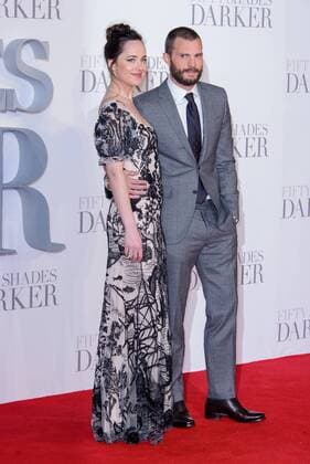 . 09 02 2017. London, United Kingdom. Dakota Johnson and Jamie Dornan arrive at the Fifty Shades Darker - UK film premiere. Odeon, Leicester Square.  xChrisxJosephx xi-Imagesx IIM-14351-0062