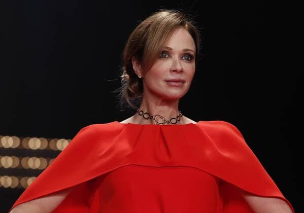 Lauren Holly walks on the runway at The American Heart Association s Go Red For Women Red Dress Collection 2017 fashion show presented by Macy s on February 9, 2017 in New York City.  NYP20170209144 JOHNxANGELILLO