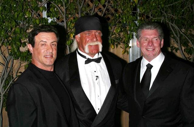 Apr. 2, 2005 - Universal City, CALIFORNIA, USA - K42512MR.WWE HALL OF FAME HONORS HULK HOGAN.UNIVERSAL STUDIOS, UNIVERSAL Universal City, CA. 04-02-05. MILAN RYBA 2005.SILVESTER STALLONE, HULK HOGAN AND VINCE McMAHON. - ZUMAg49_ 20050402_gaf_g106_188 Copyright: xMilanxRybax