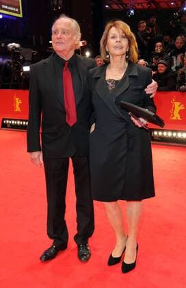 Senta Berger und Mann Michael Verhoeven vor dem Berlinale Palast Theater am Potsdamer Platz, Marlene-Dietrich-Platz, Berlin, bei der Premiere zu dem Film - Django - im Rahmen der 67. Berlinale Internationale Filmfestspiele 66th Berlin International Film Festival Berlinale 2016, La Berlinale - Le 66e festival international du film de Berlin. Copyright imago stock&people GmbH Tinkeres Datum: 09.02.2017 Berlinale Django