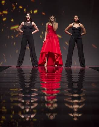 USA: Red Dress Collection 2017 Rachel Platten in Marchesa performs for the Red Dress Collection 2017 fashion show by Macys at Hammerstein Ballroom at Manhattan Center benefit American Heart Association  LevxRadin